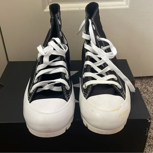 Converse Ctas Lugged Hi Black/White US 7 - Picture 2 of 8